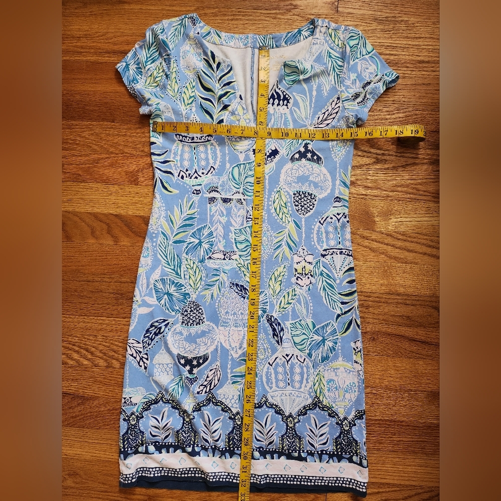 Lilly Pulitzer UPF 50+ Blue Peri Lapis Lanterns Engineered Knit Dress Size XS - Picture 10 of 11